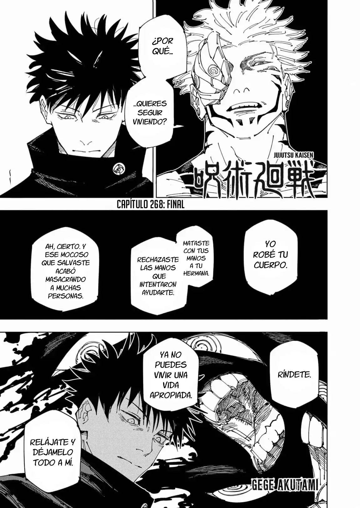 Página 3 — Jujutsu Kaisen Capítulo 268