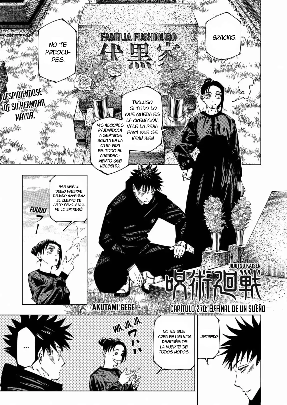Página 3 — Jujutsu Kaisen Capítulo 270