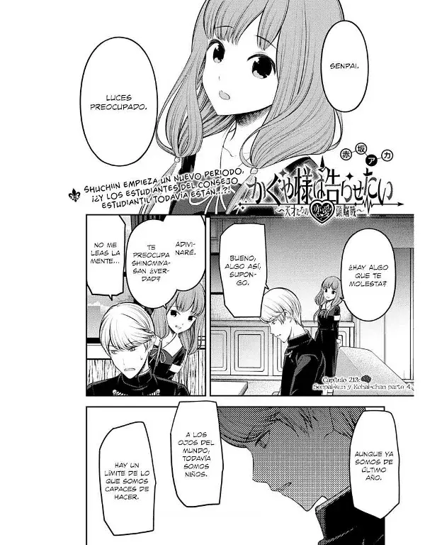 Página 1 — Kaguya-sama: Love is War (2015) Capítulo 213