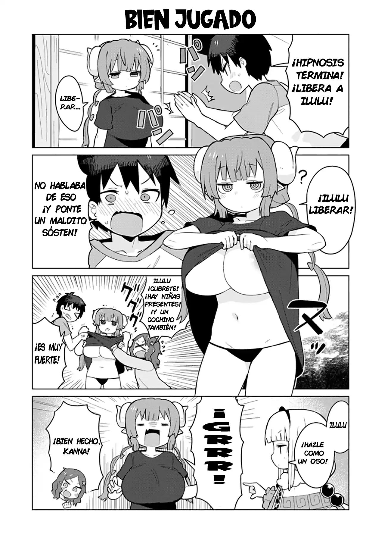 Página 12 — Capítulo 4 de Kobayashi-san Chi no Maid Dragon: Ilulu wa Koi toka Wakarimasen!