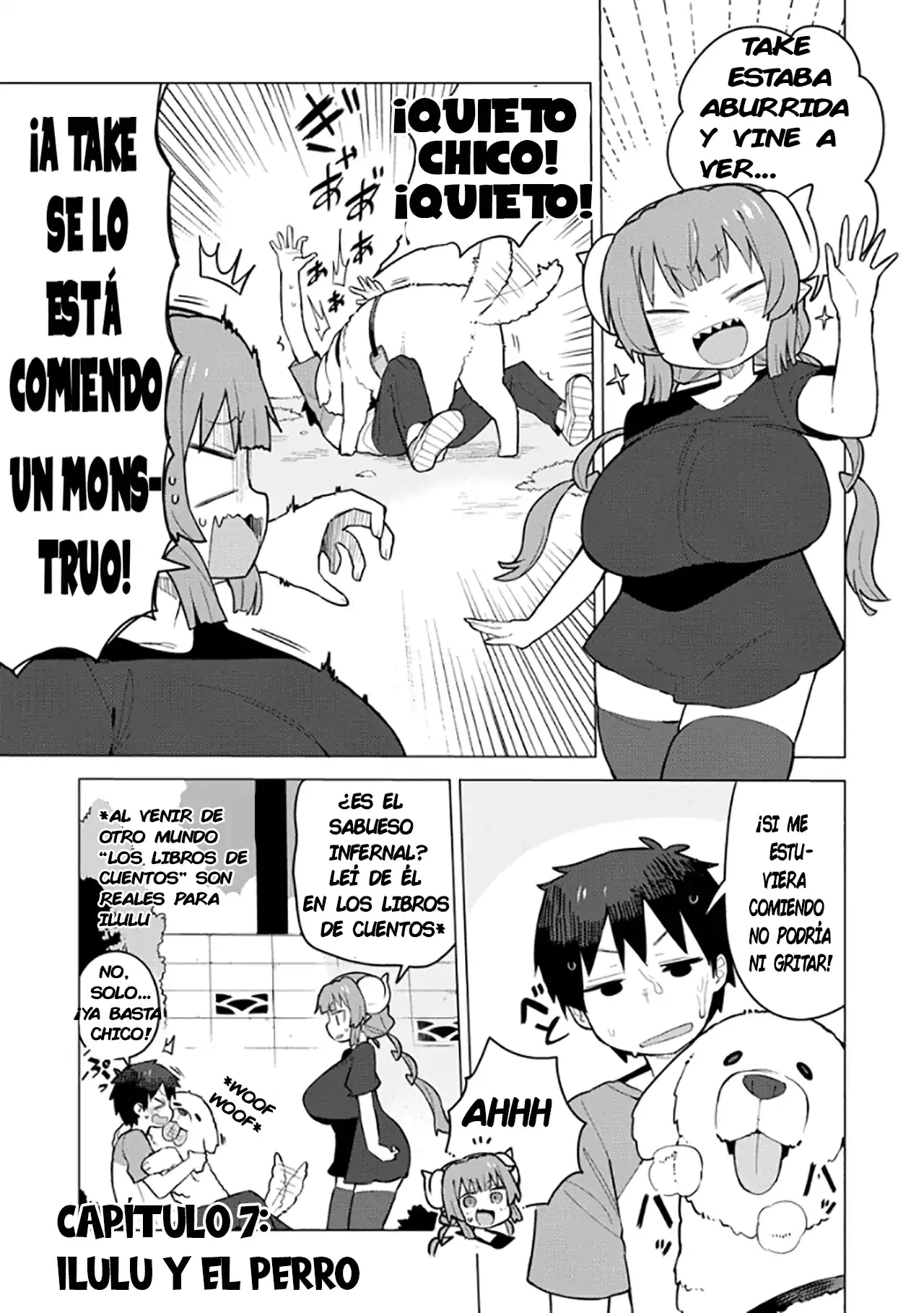 Página 1 — Capítulo 7 de Kobayashi-san Chi no Maid Dragon: Ilulu wa Koi toka Wakarimasen!
