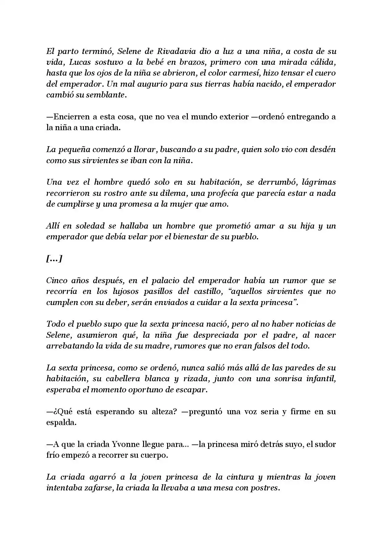 Página 3 — Capítulo 1 de La hija maldita del imperio Rivadavia