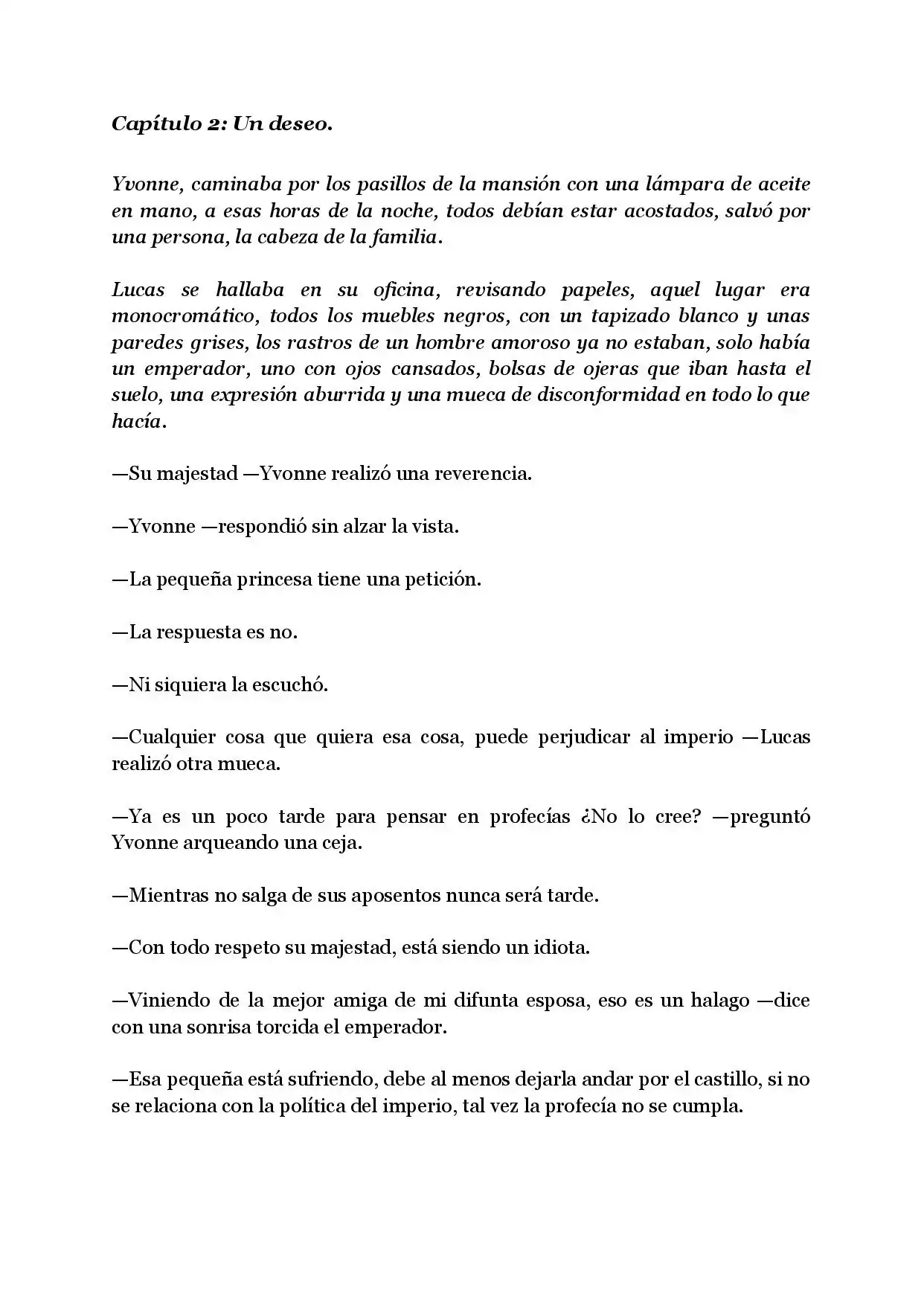 Página 2 — Capítulo 2 de La hija maldita del imperio Rivadavia