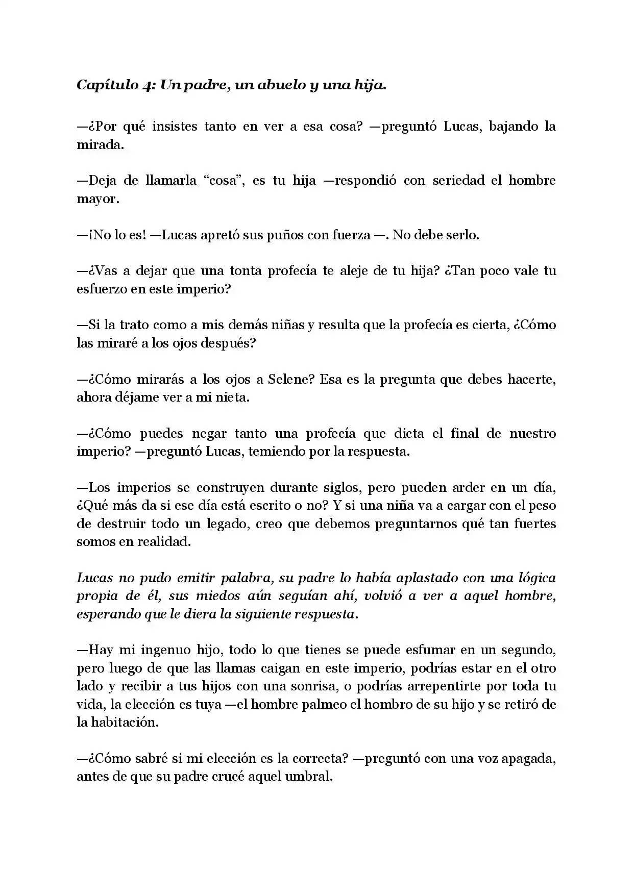 Página 2 — Capítulo 4 de La hija maldita del imperio Rivadavia
