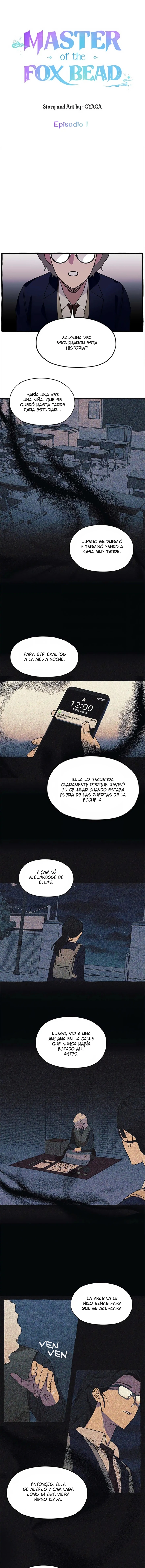 Página 1 — La Maestra de las Perlas Capítulo 1