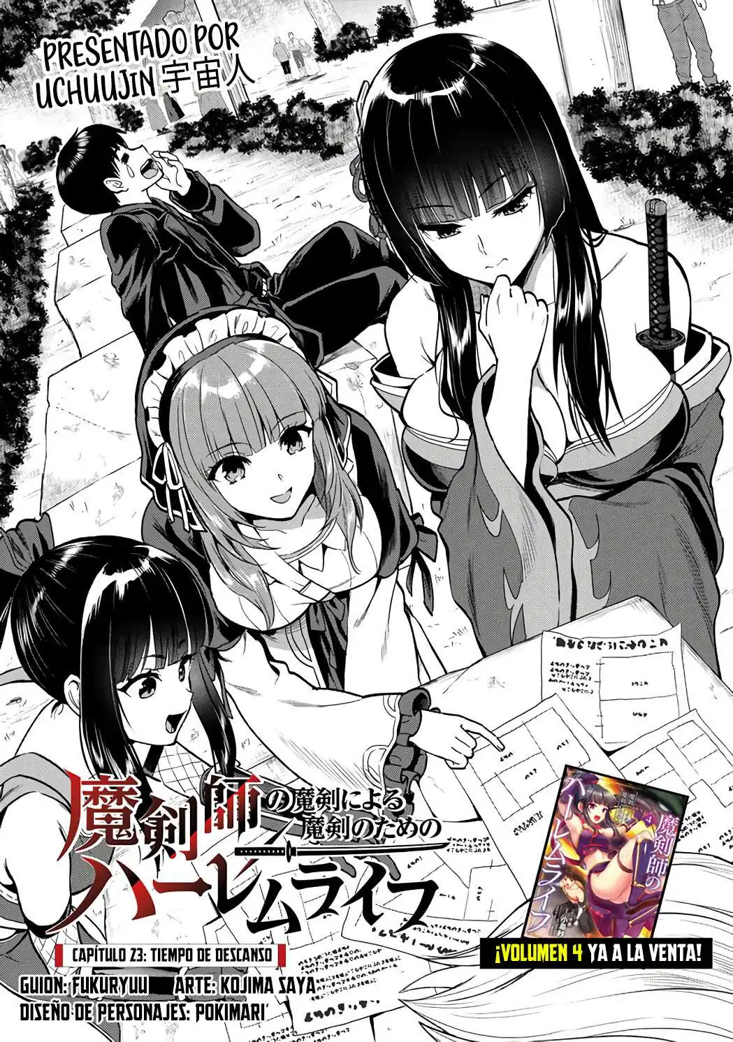 Página 4 — Makenshi no Maken ni Yoru Maken no Tame no Harem Life Capítulo 23.1