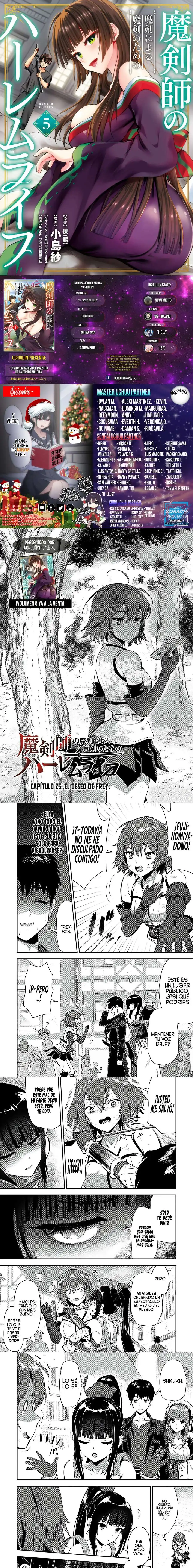 Página 1 — Makenshi no Maken ni Yoru Maken no Tame no Harem Life Capítulo 25