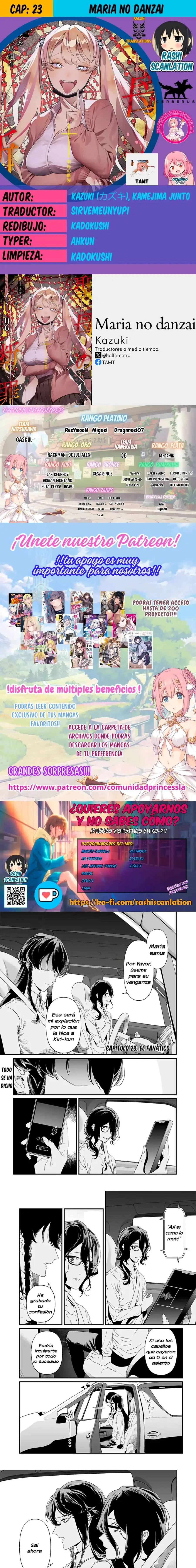 Página 1 — Maria no Danzai Capítulo 23