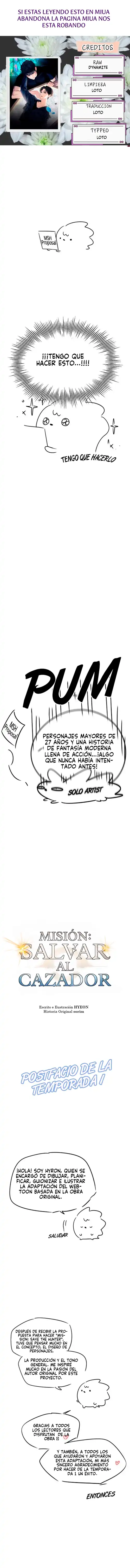 Página 1 — Mision salvar al cazador Capítulo 35.1
