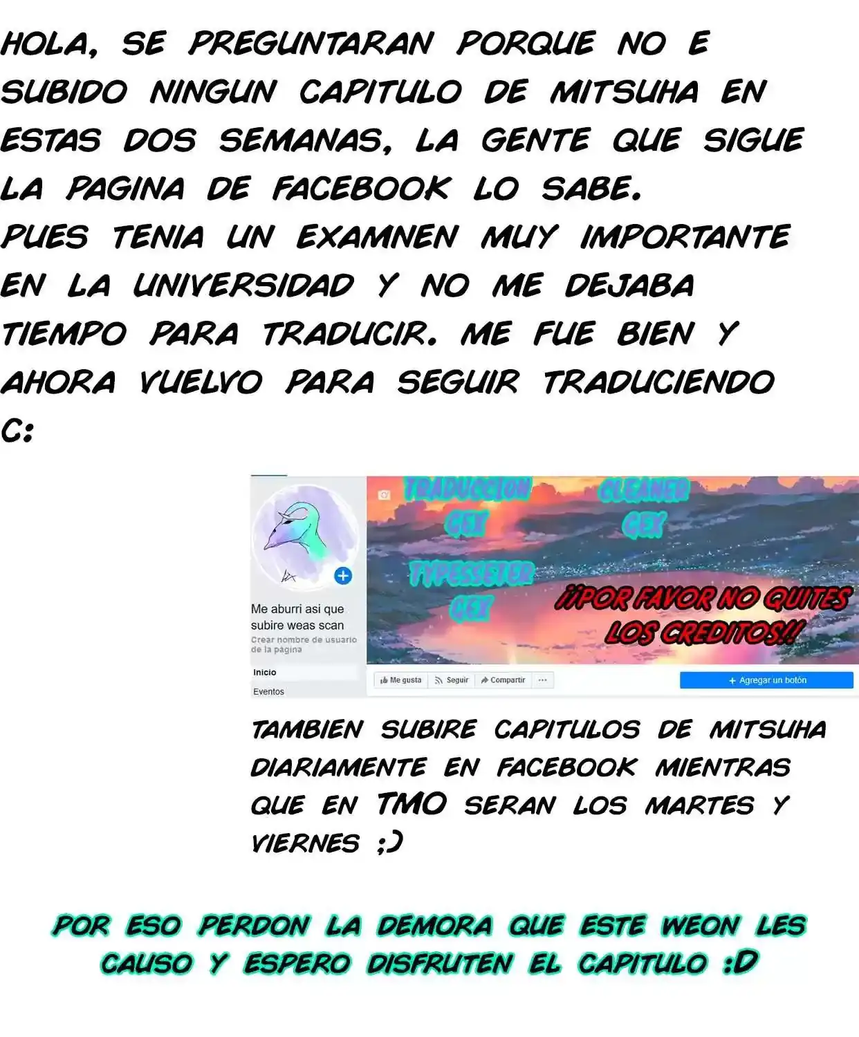 Página 1 — Mitsuha Capítulo 32.5