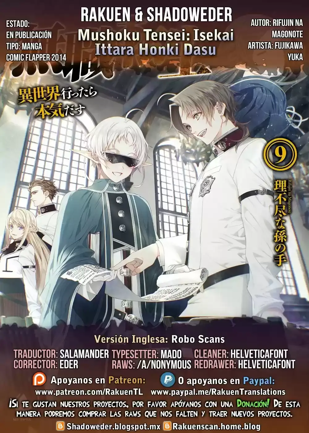 Página 1 — Mushoku Tensei: Isekai Ittara Honki Dasu (2014) Capítulo 59