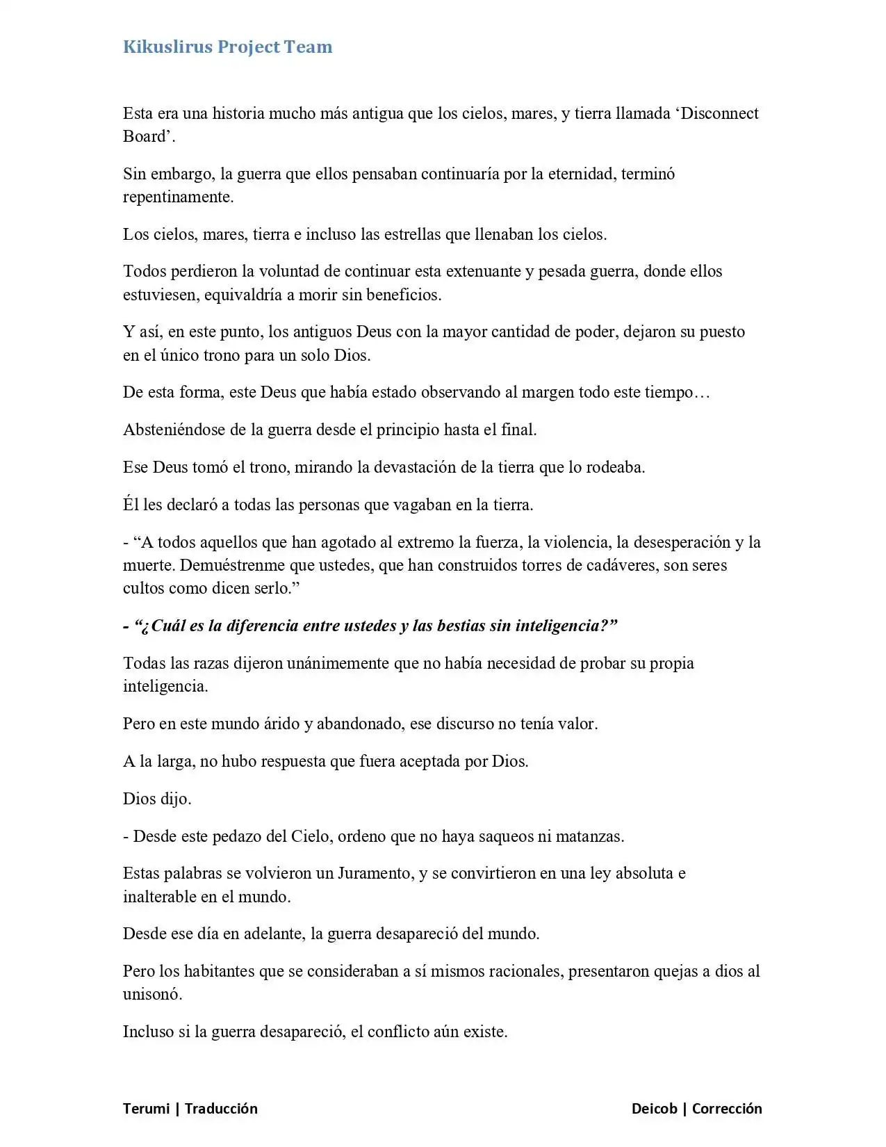 Página 2 — No Game No Life Capítulo 1.1