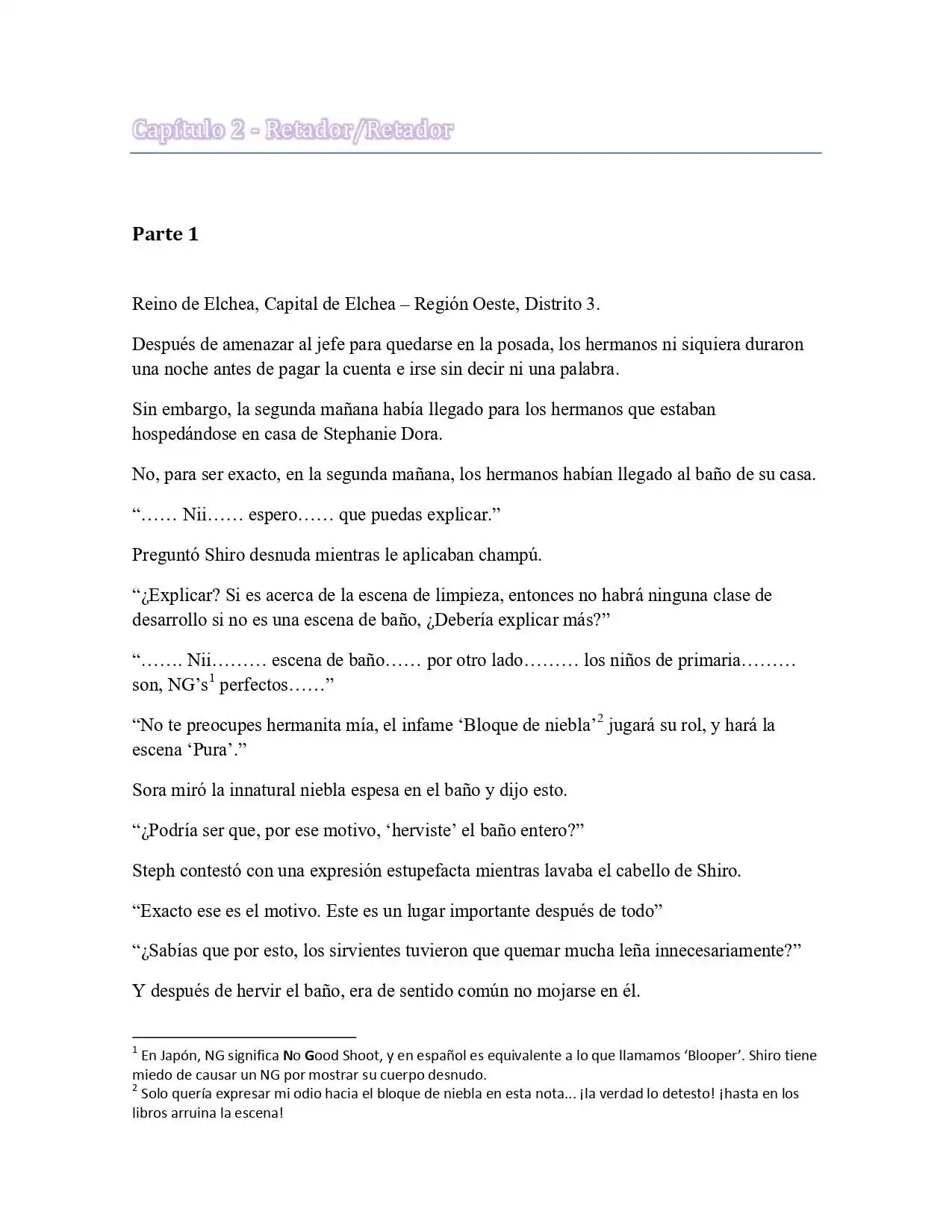 Página 1 — No Game No Life Capítulo 1.2