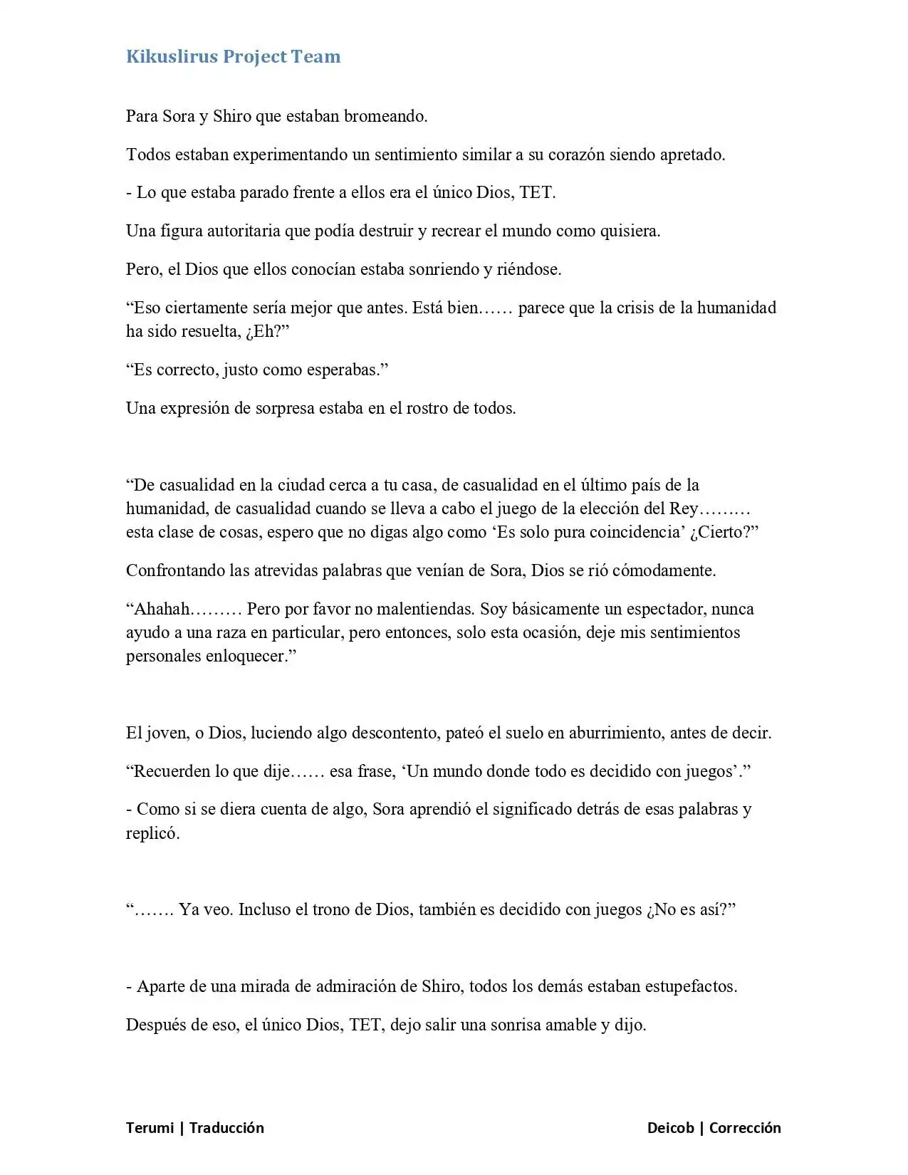 Página 11 — No Game No Life Capítulo 1.5
