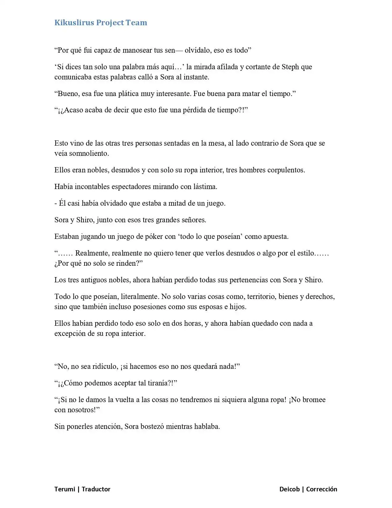 Página 7 — No Game No Life Capítulo 2.1