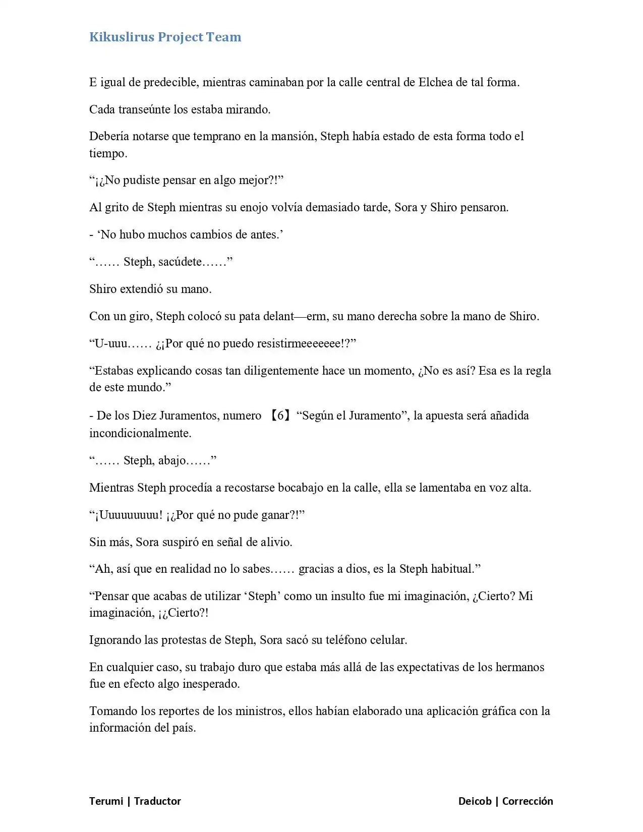 Página 13 — No Game No Life Capítulo 2.1