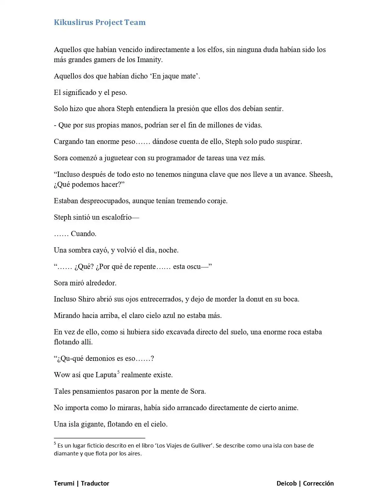 Página 33 — No Game No Life Capítulo 2.1