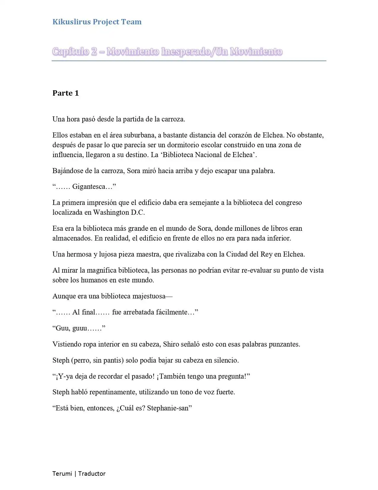 Página 1 — No Game No Life Capítulo 2.2