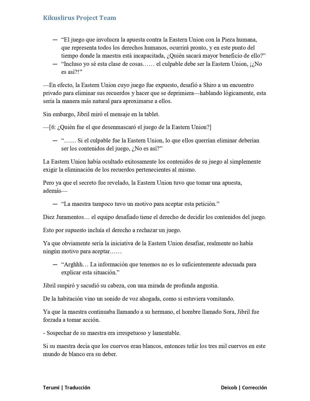 Página 6 — No Game No Life Capítulo 3.1