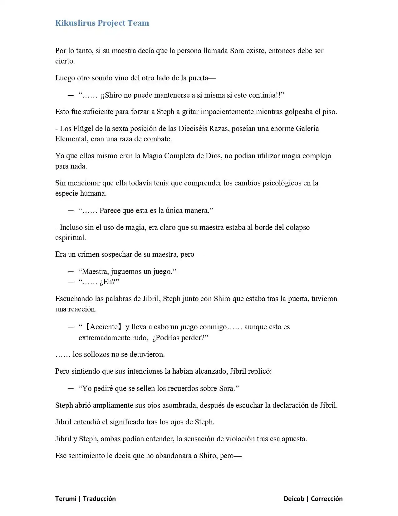 Página 7 — No Game No Life Capítulo 3.1