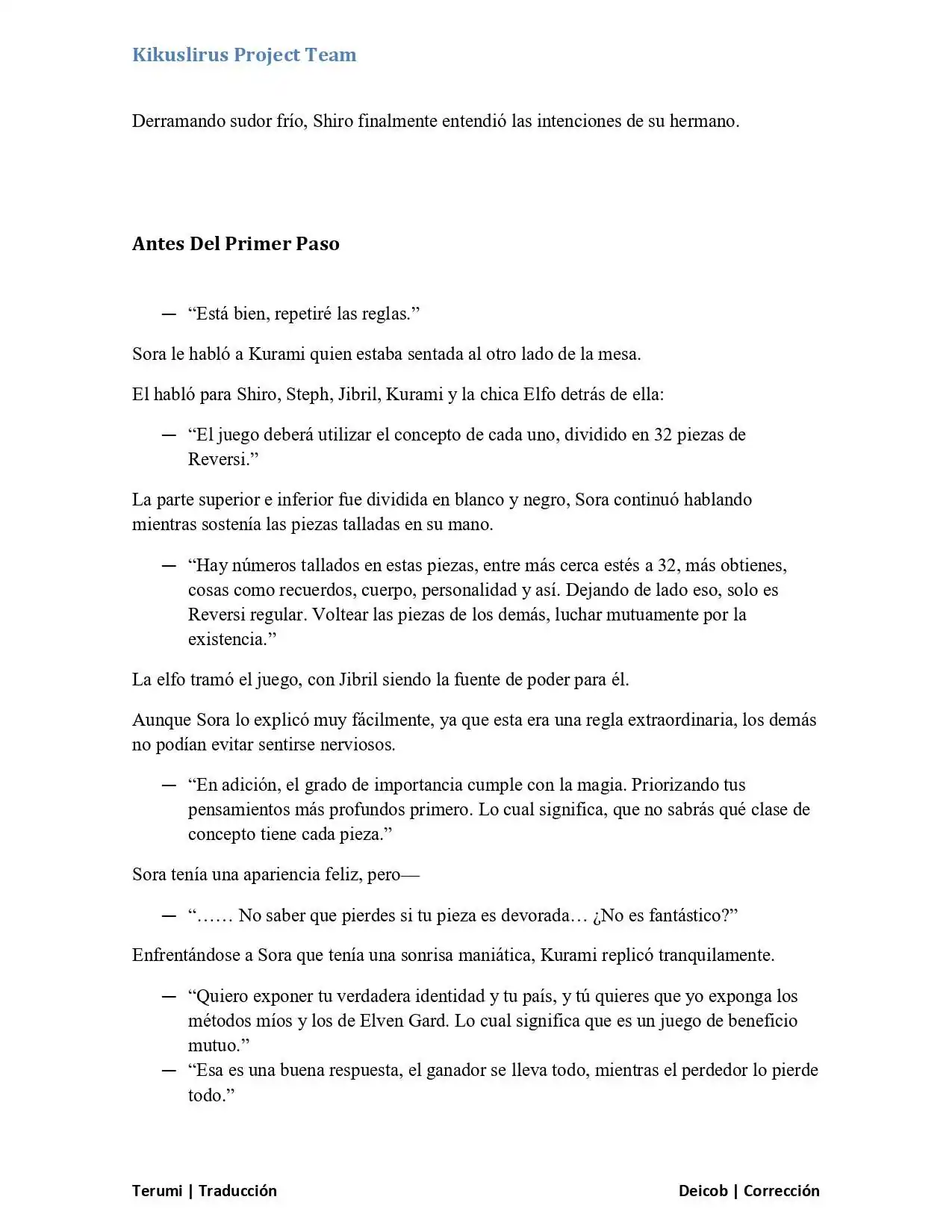 Página 33 — No Game No Life Capítulo 3.1