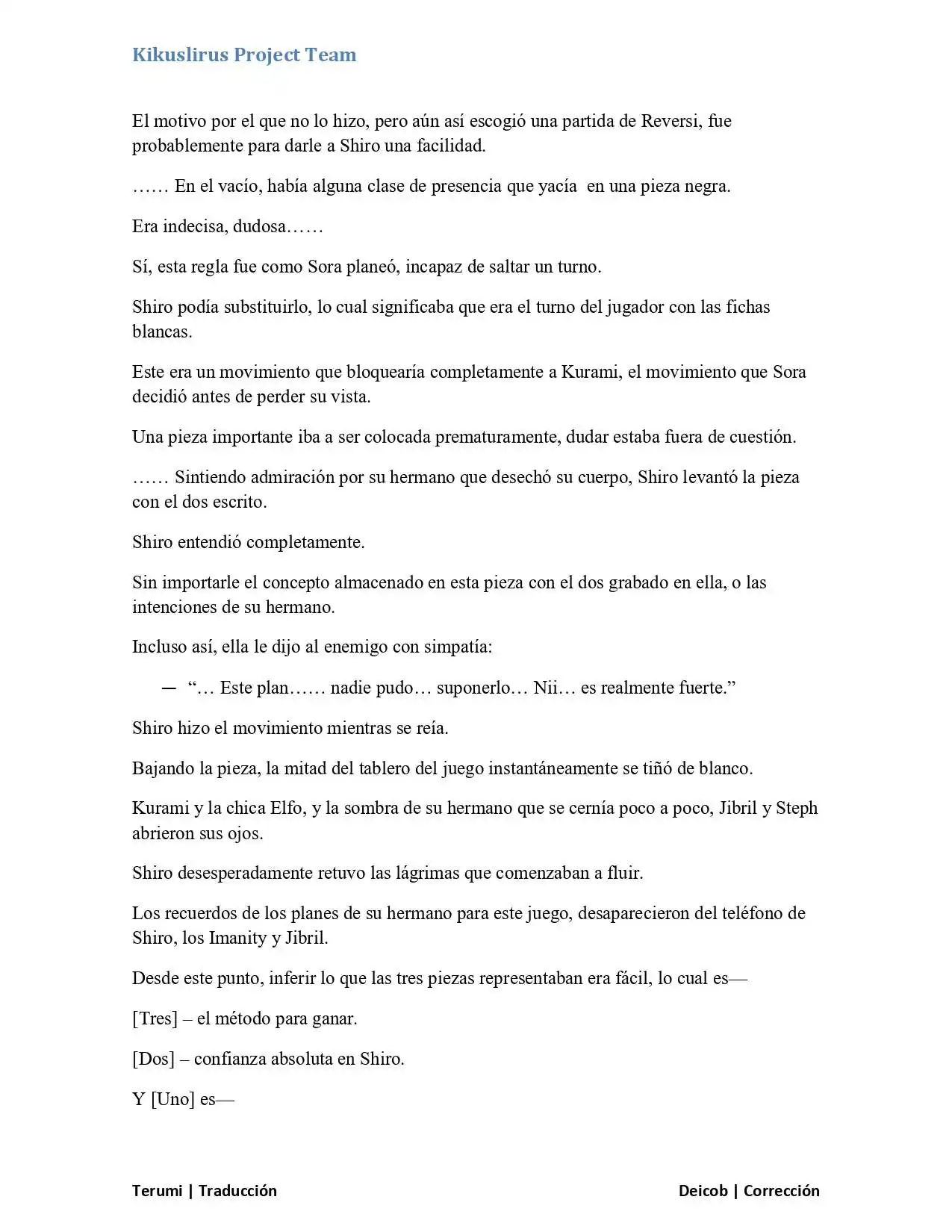 Página 45 — No Game No Life Capítulo 3.1