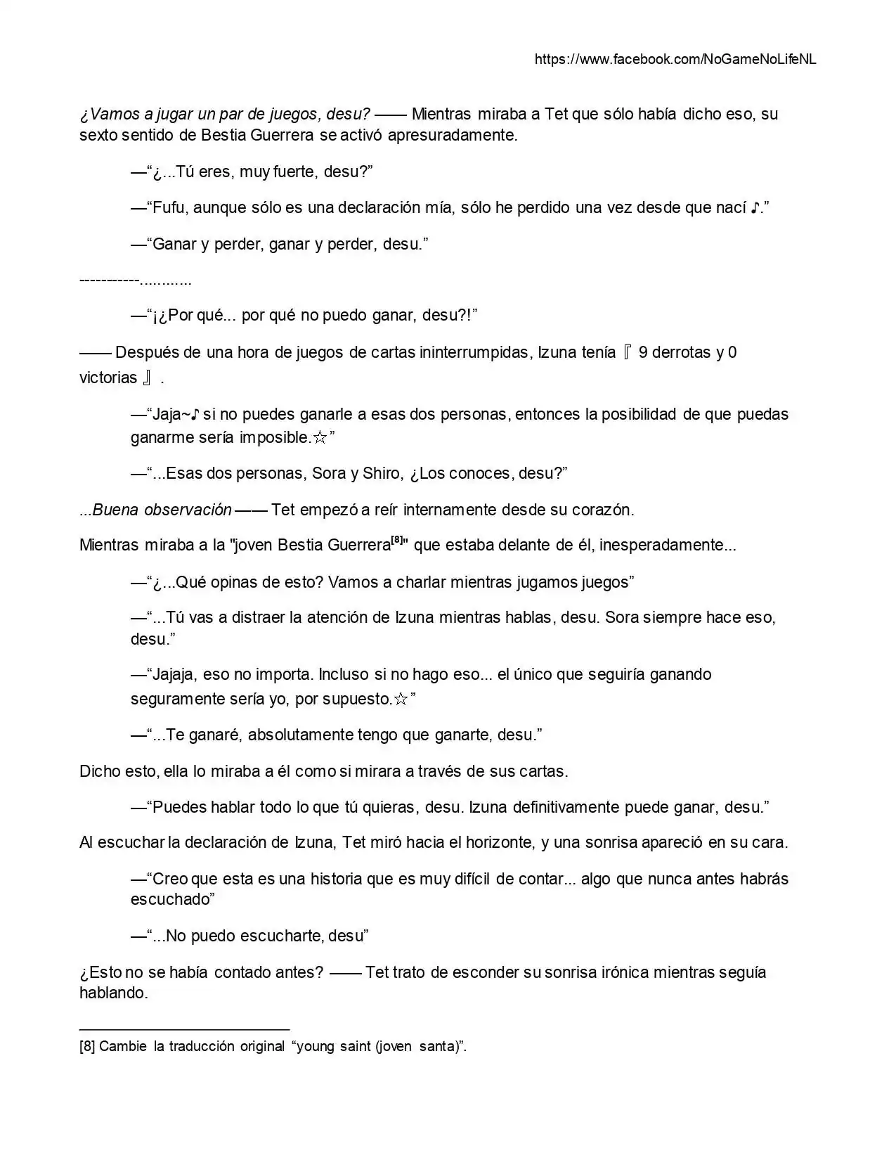 Página 13 — No Game No Life Capítulo 6