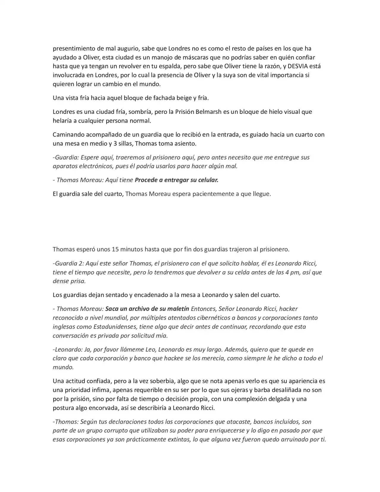 Página 2 — Capítulo 3 de Oliver Baldwin London: Sombras en la Noche