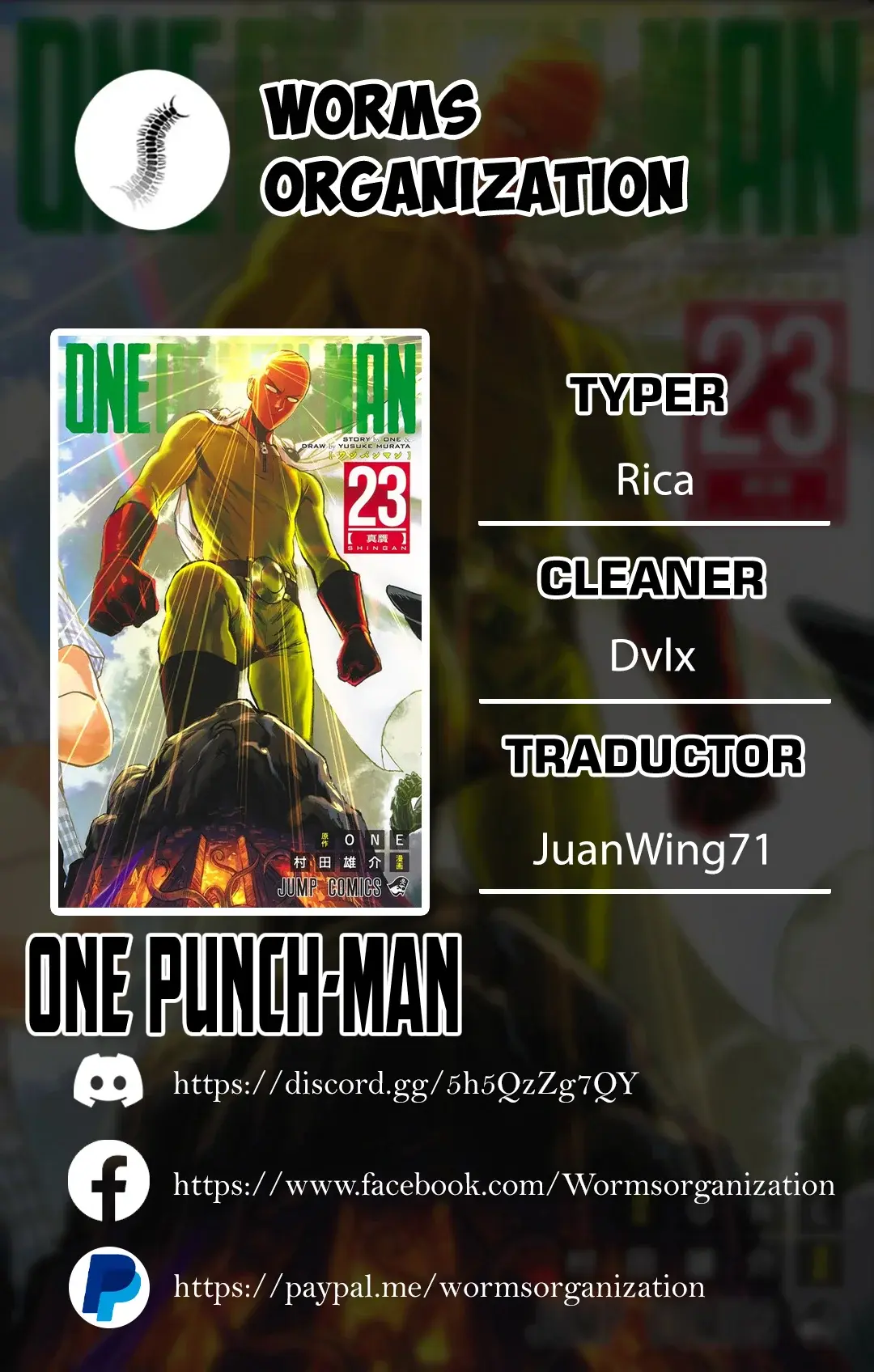 Página 1 — ONE PUNCH-MAN Capítulo 110