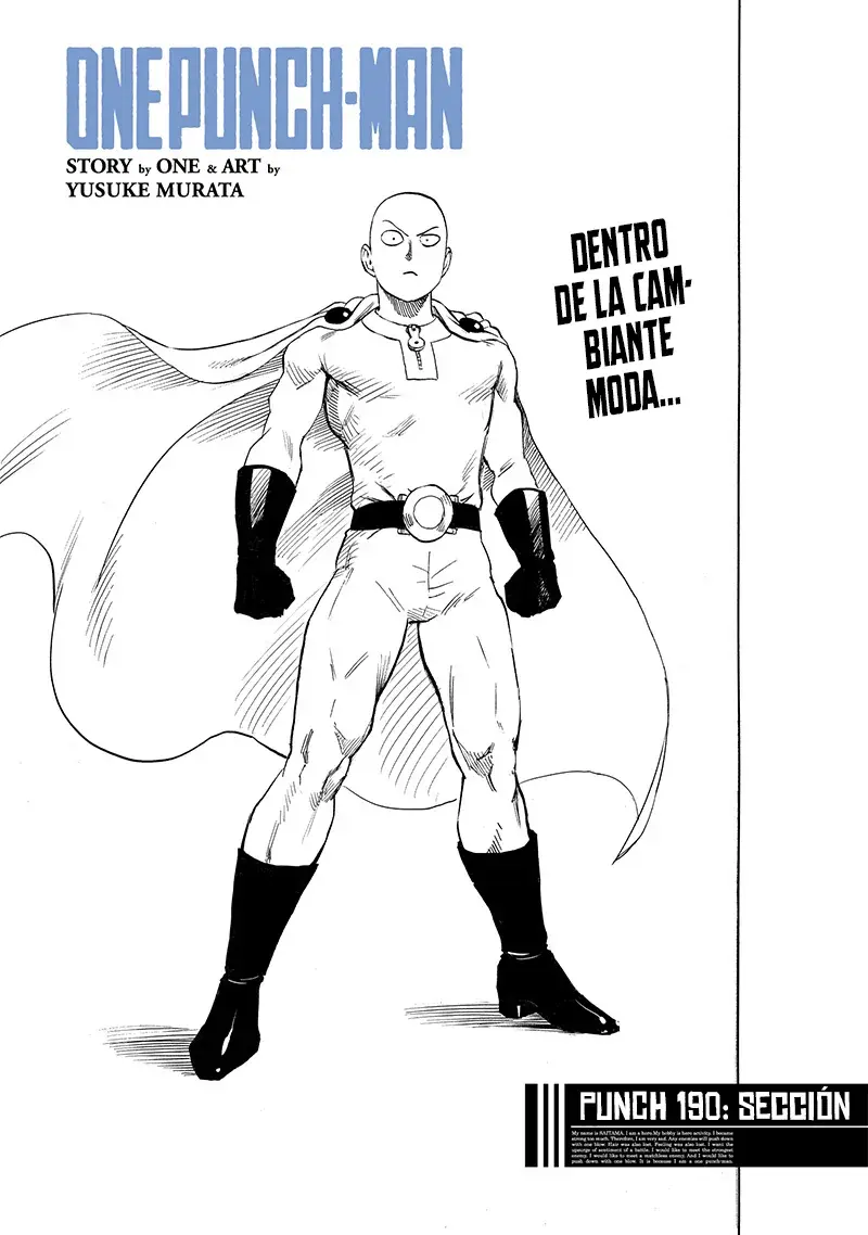 Página 3 — ONE PUNCH-MAN Capítulo 196