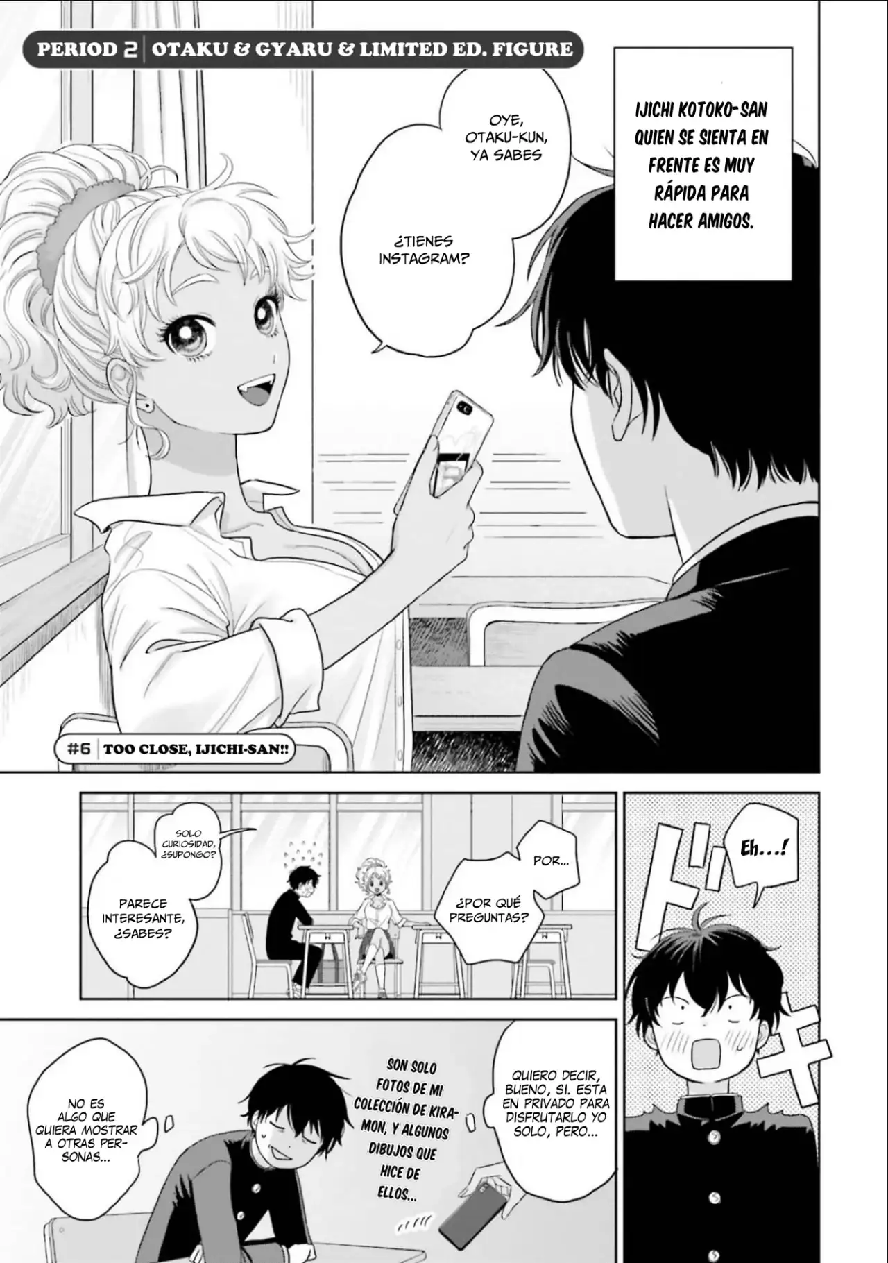 Página 2 — Otaku ni Yasashii Gyaru wa Inai!? Capítulo 6