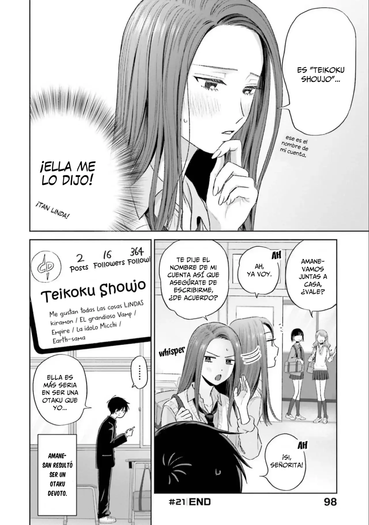 Página 5 — Otaku ni Yasashii Gyaru wa Inai!? Capítulo 21