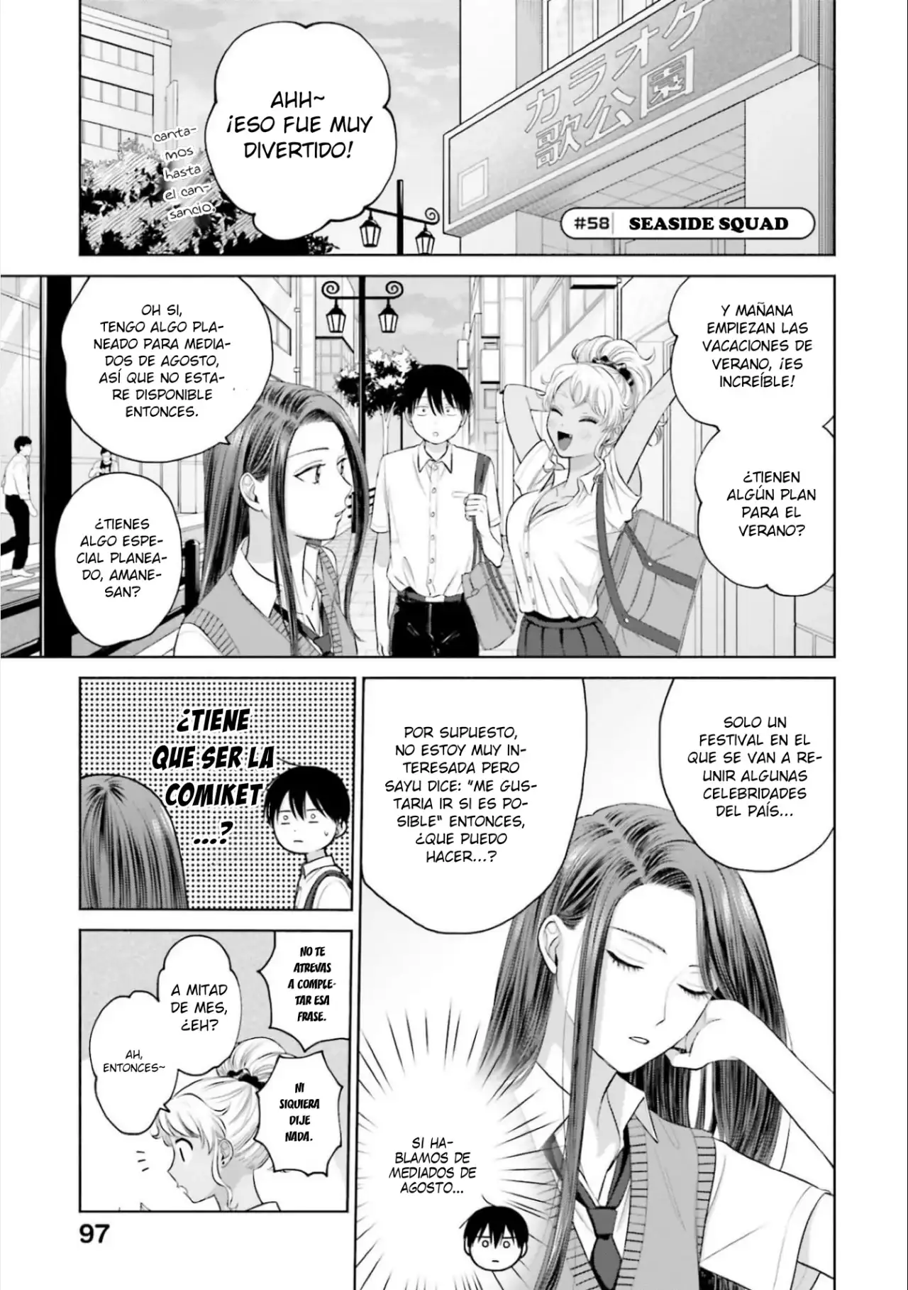Página 2 — Otaku ni Yasashii Gyaru wa Inai!? Capítulo 58