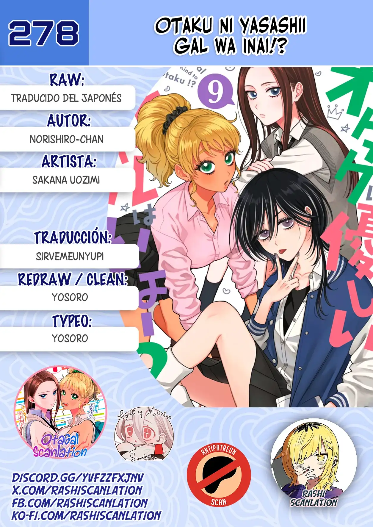Página 1 — Otaku ni Yasashii Gyaru wa Inai!? Capítulo 274