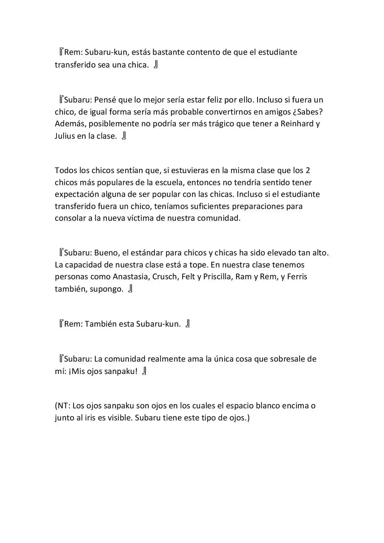 Página 104 — Re:Zero Academy (What If) Capítulo 1