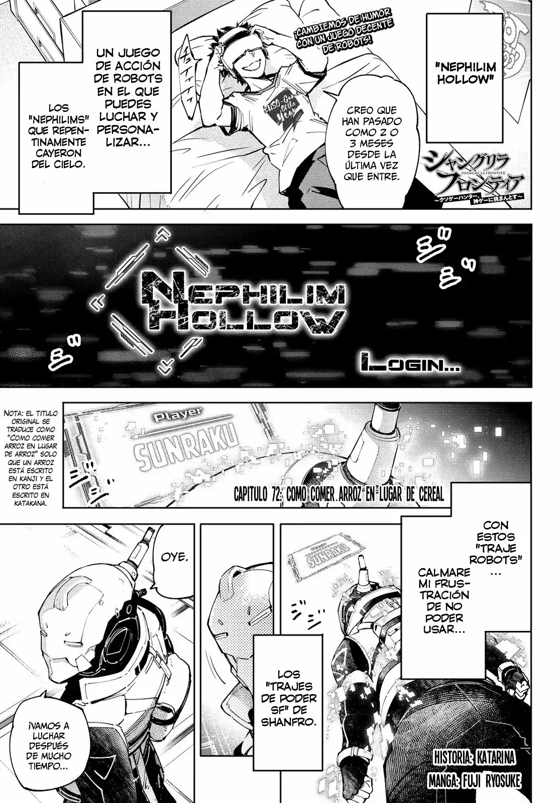 Página 2 — Shangri-La Frontier: Kusoge Hunter, Kamige ni Idoman to su Capítulo 72