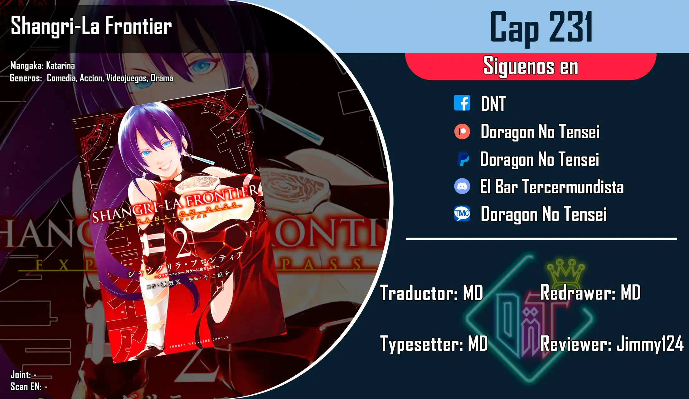 Página 1 — Shangri-La Frontier: Kusoge Hunter, Kamige ni Idoman to su Capítulo 231