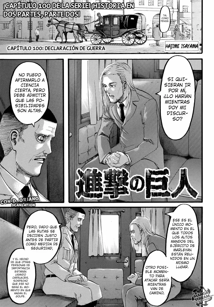 Página 3 — Shingeki no Kyojin Capítulo 100
