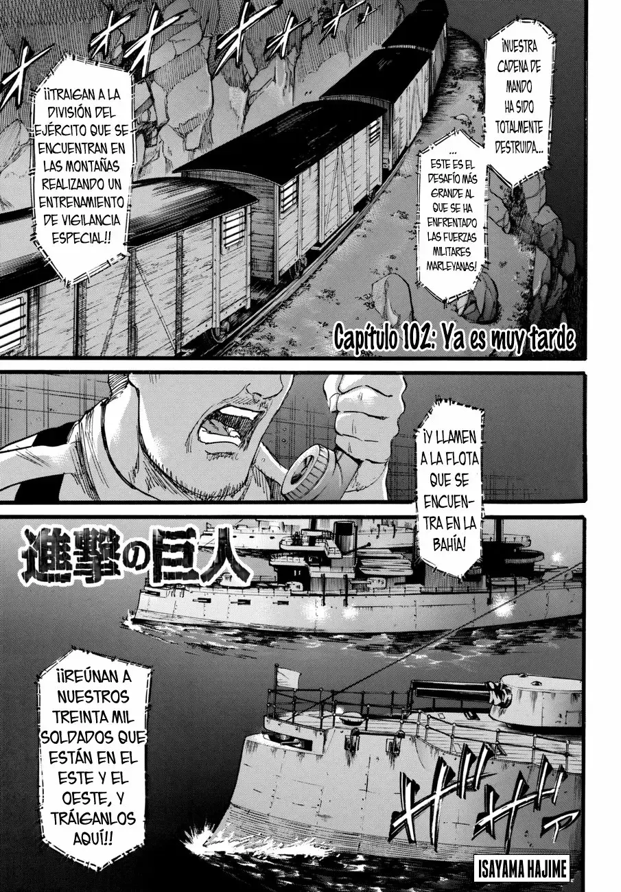 Página 2 — Shingeki no Kyojin Capítulo 102