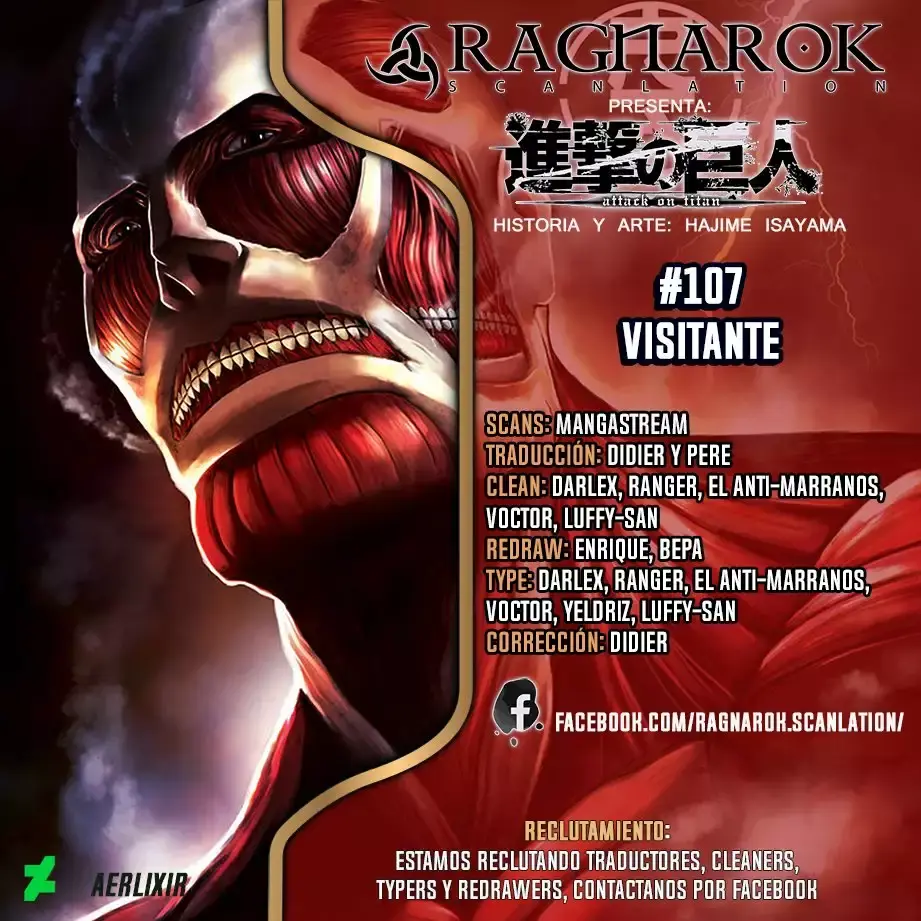 Página 1 — Shingeki no Kyojin Capítulo 107