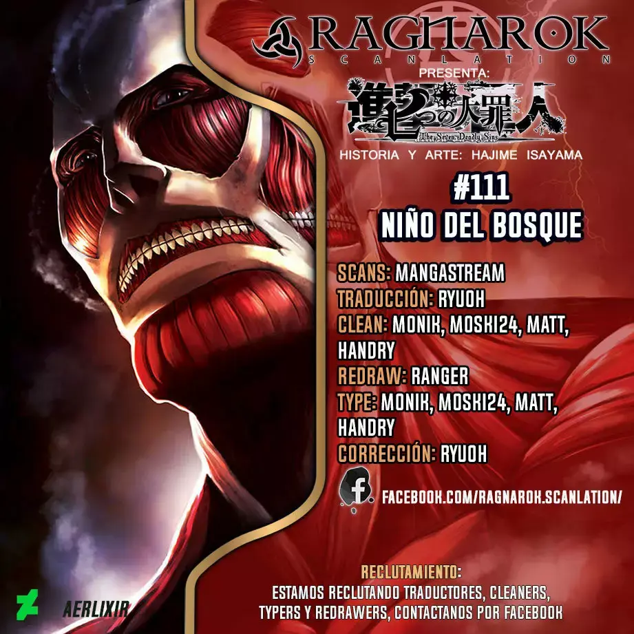 Página 1 — Shingeki no Kyojin Capítulo 111