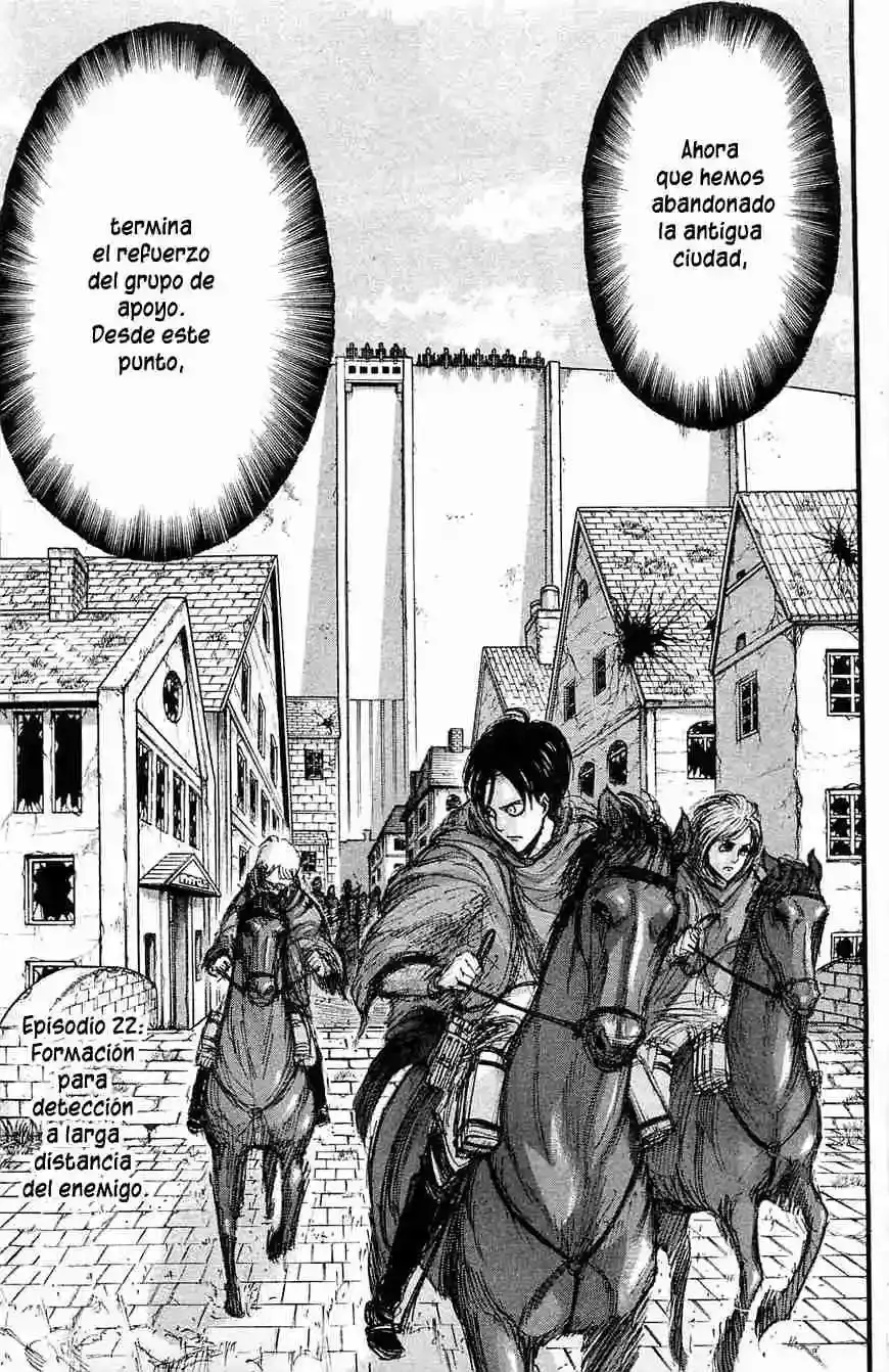 Página 1 — Shingeki no Kyojin Capítulo 22