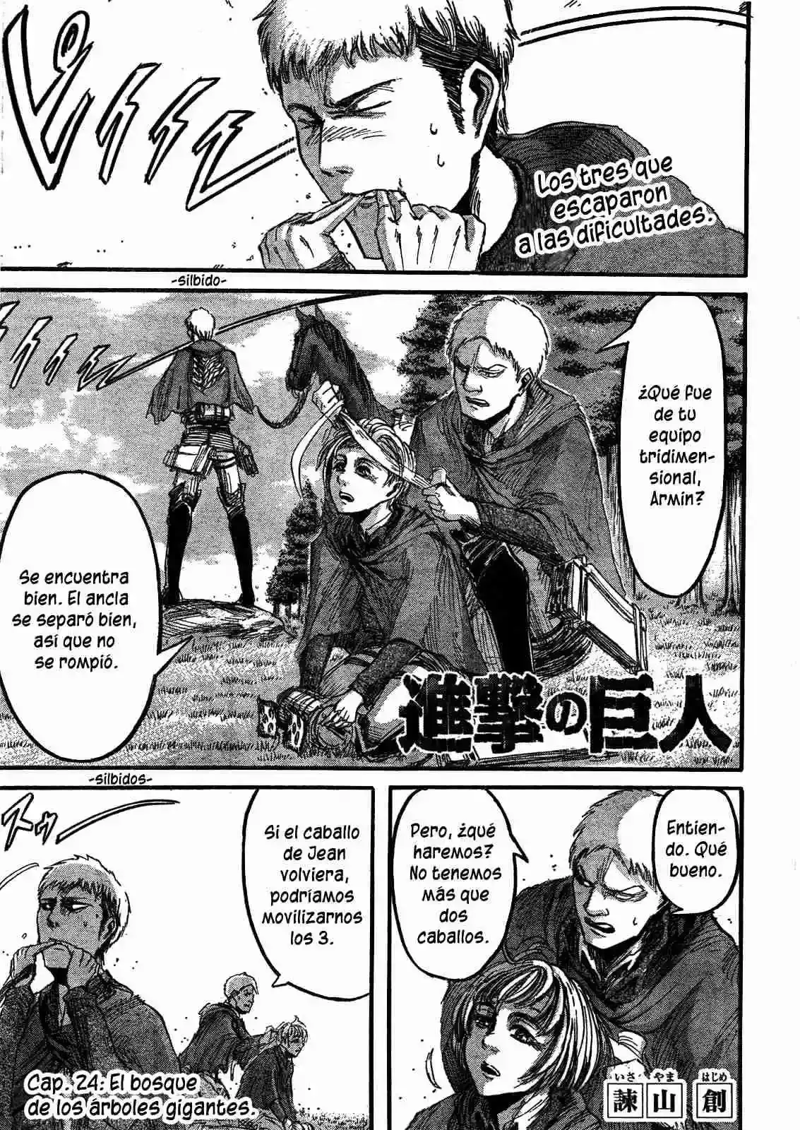 Página 1 — Shingeki no Kyojin Capítulo 24