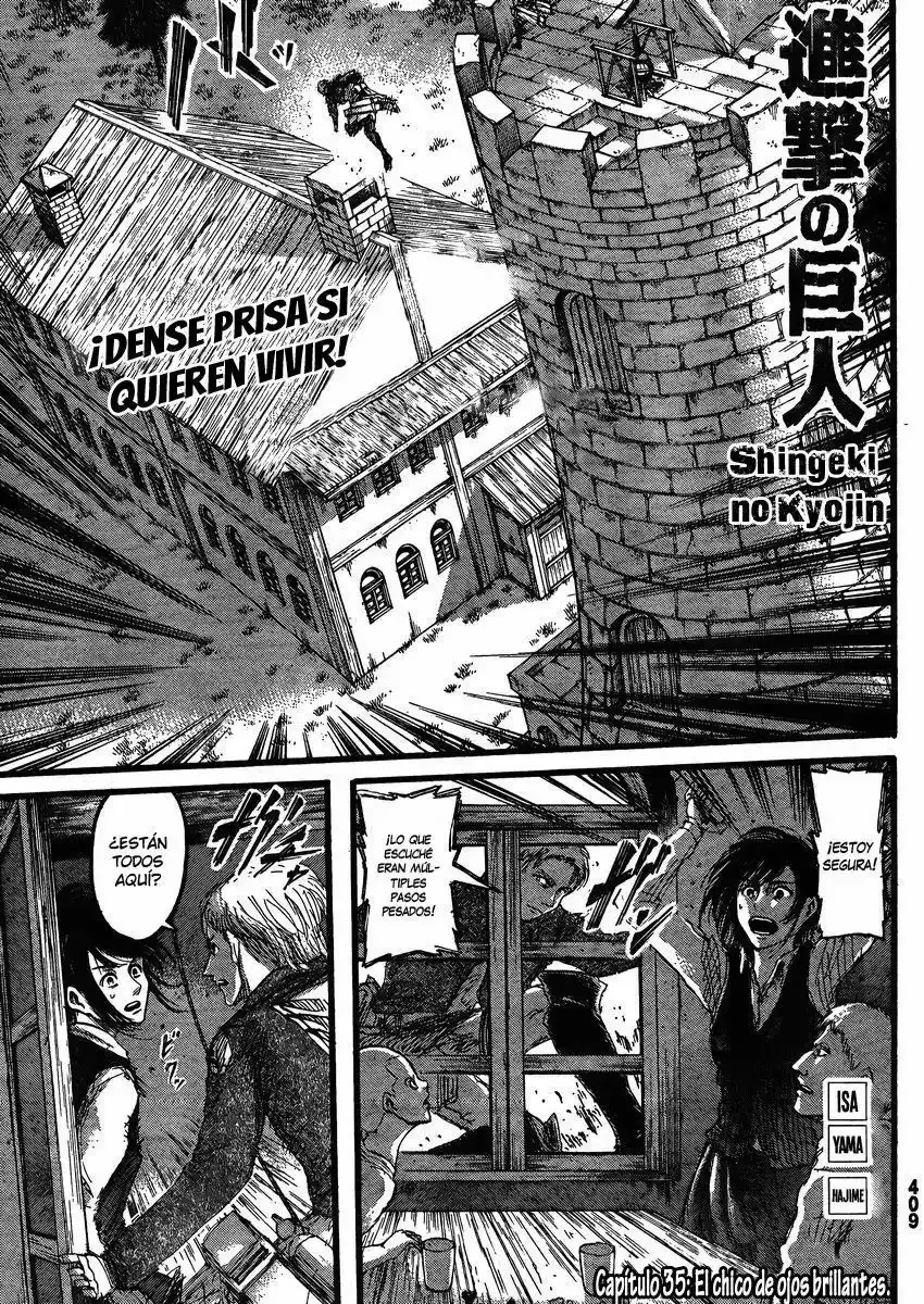 Página 1 — Shingeki no Kyojin Capítulo 35