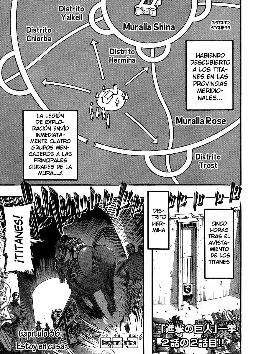 Página 3 — Shingeki no Kyojin Capítulo 36