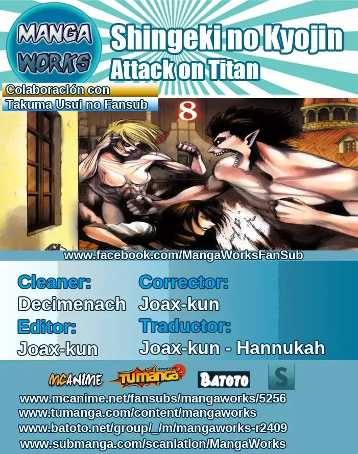 Página 1 — Shingeki no Kyojin Capítulo 41