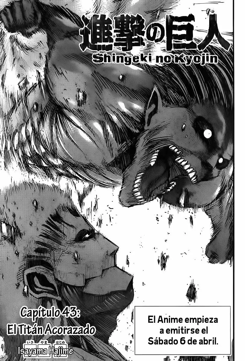 Página 2 — Shingeki no Kyojin Capítulo 43