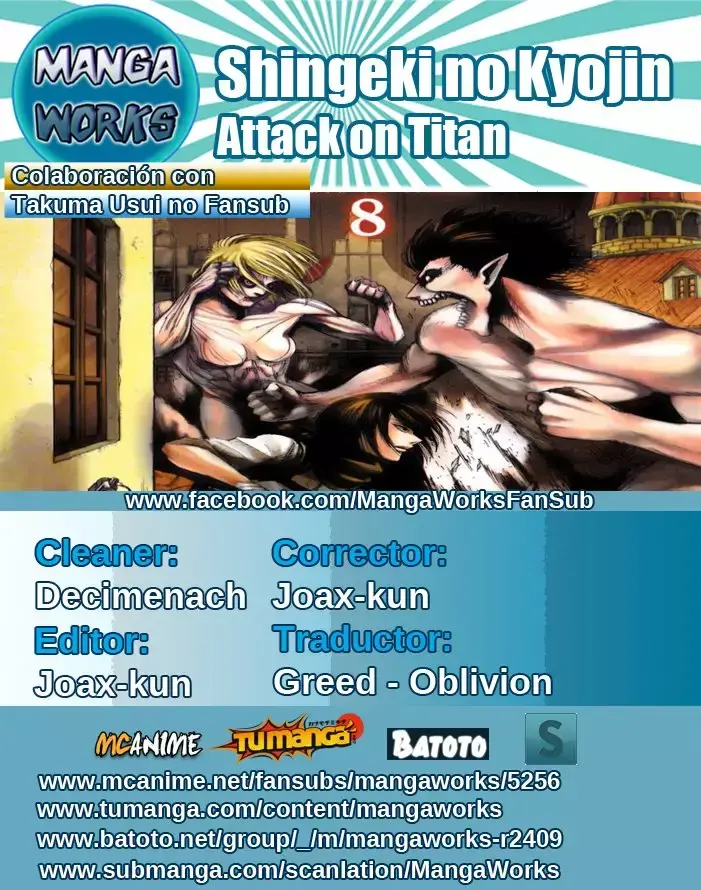 Página 1 — Shingeki no Kyojin Capítulo 45