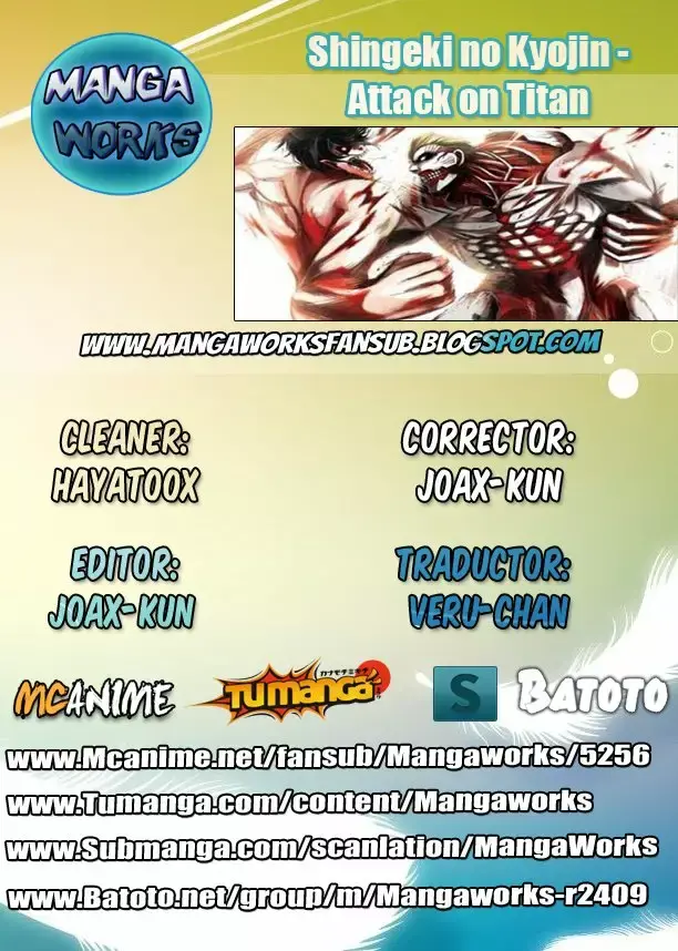 Página 1 — Shingeki no Kyojin Capítulo 56