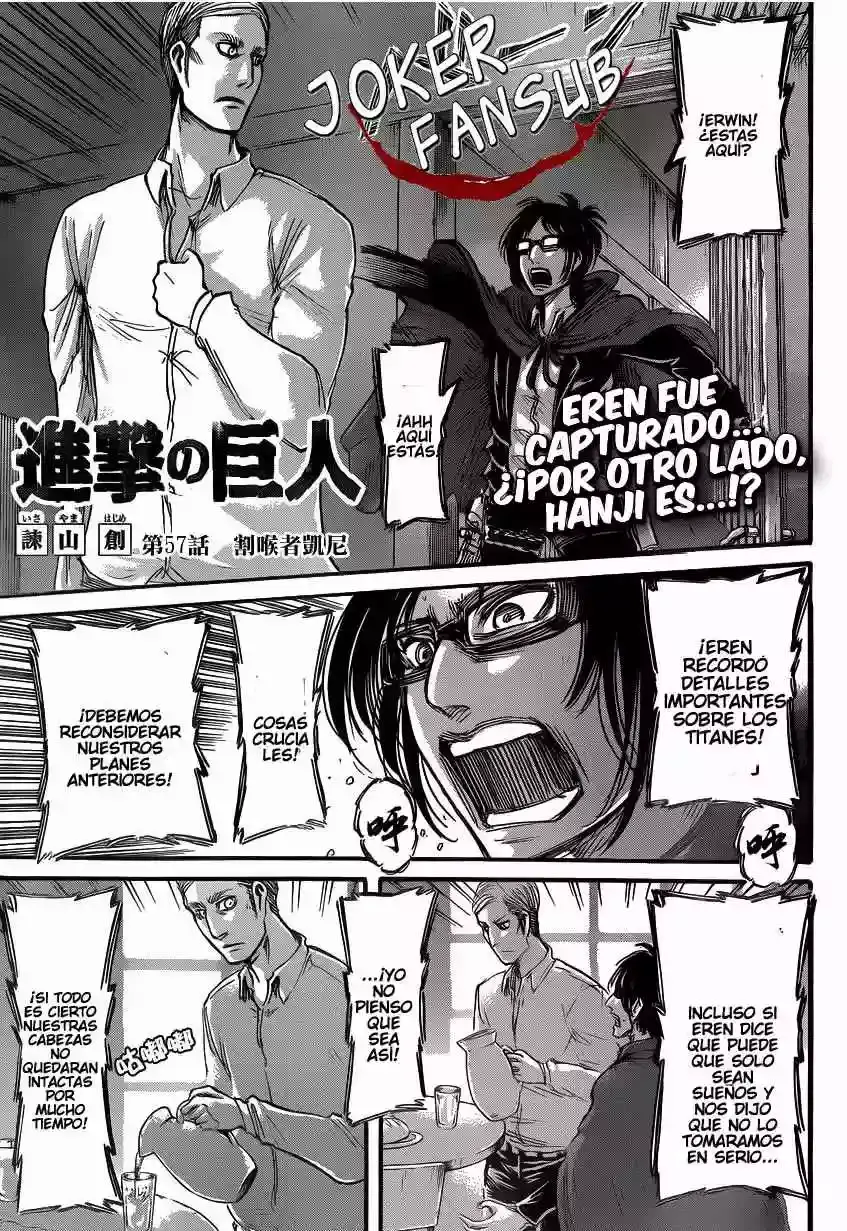 Página 2 — Shingeki no Kyojin Capítulo 57
